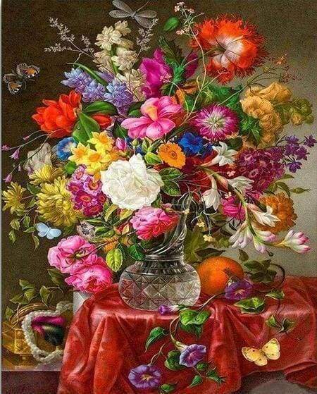Diamond Painting - Large Bouquet of Flowers